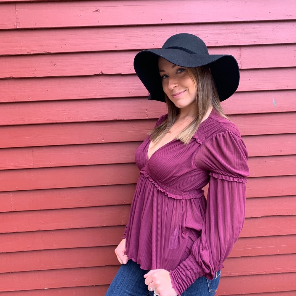 Black Floppy Hat